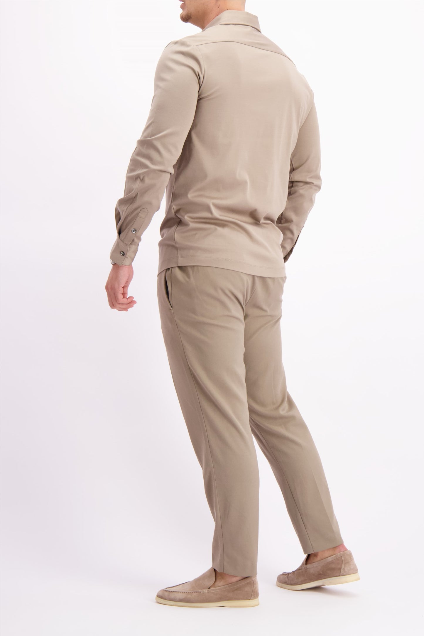 MERCERISED SHIRT TAUPE