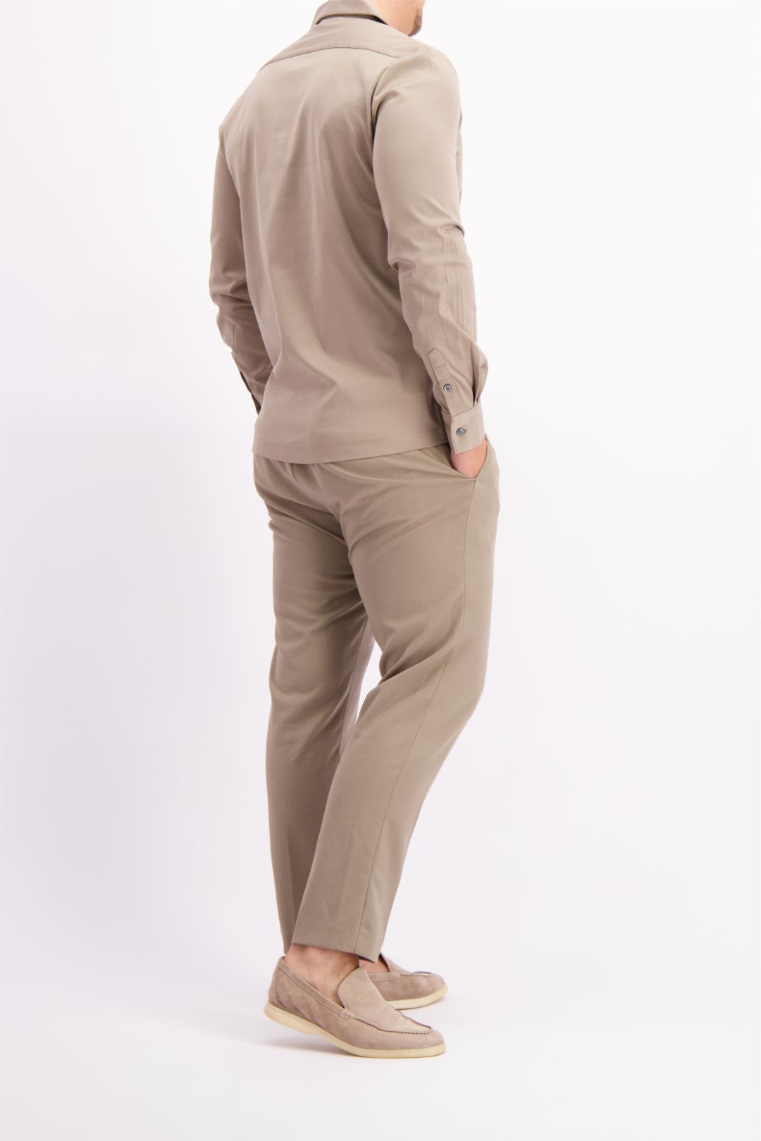 MERCERISED CUBAN SHIRT TAUPE