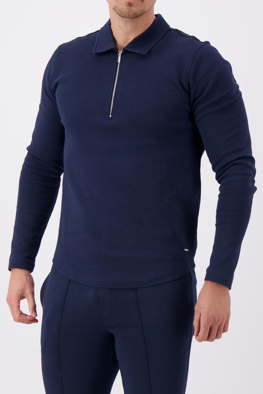 ESSENTIAL POLO LONG NAVY