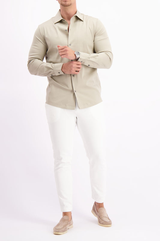 MERCERISED SHIRT BEIGE